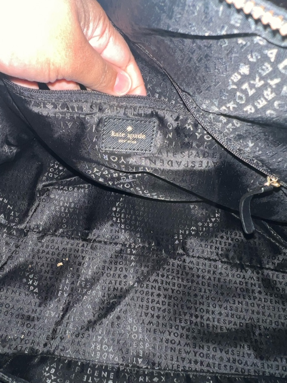 kate spade Black Nylon Duffel with Dual Front Zipper Pockets - Picture 6 of 9